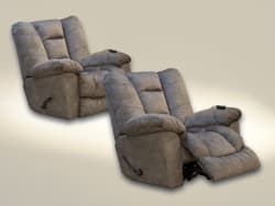Manfred - Rocker Recliner With Heat & Massage - Ebony