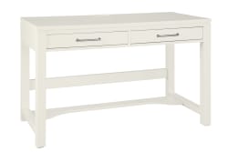 Tide & Timber - 2 Drawer Desk With Multi Charging Outlets - Soft White Maple