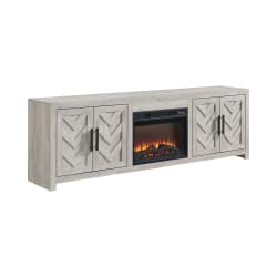 Eleanor - Kit - 82" TV Console With Fireplace Insert - White
