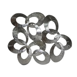 Looped Metal - Wall Decor - Silver