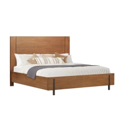 Lincoln - King Panel Bed - Warm Walnut
