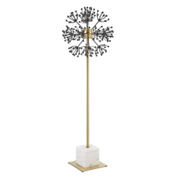 Dandelion - 72" Sculpture - Black / Brass