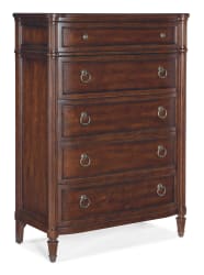 Charleston - Five-Drawer Chest - Dark Brown