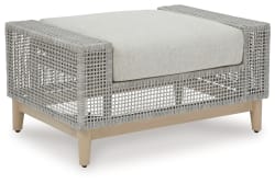 Seton Creek - Ottoman With Cushion - Gray