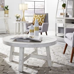 Modern Farmhouse - 3 Piece Table Set - White