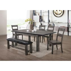 Nathan - Dining 6 Piece Set - Gray Oak