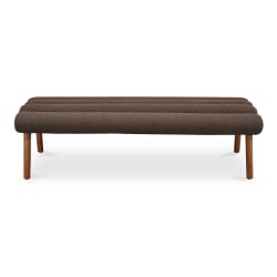 Arlo - Performance Fabric Bench - Dark Brown