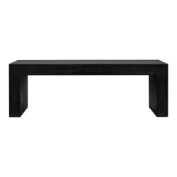 Lazarus - Outdoor Bench - Black