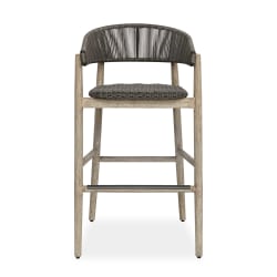 Dermott - Outdoor Bar Stool - Brown / Dark Gray