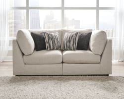 Kellway - Bisque - Loveseat 2 Pc Sectional