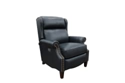 Philadelphia - Power Recliner With Power Headrest, Lumbar - Blue