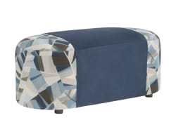 Copacabana - Lorena Leather Bench - Blue