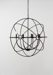 Derince - Iron Chandelier Large - Black
