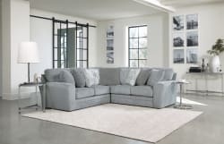 Glacier - 2 Piece Sectional With 9 Included Accent Pillows - Shark