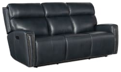 MS - Ruthe Zero Gravity Power Sofa With PH & Hidden Console - Blue