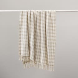 Sari - Throw 50 x 70 - Natural / Ivory
