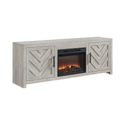 Eleanor - Kit - 71" TV Console With Fireplace Insert - White