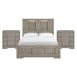 Kelis - Queen 3 Piece Bedroom Set - Gray