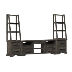 Park Ridge - 3 Piece Entertainment Unit With 71'' TV Console - Charcoal