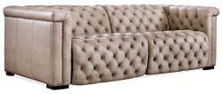 MS - Savion 2 Over 2 Sofa With Power Recline & Power Headrest - Giovanni Taupe