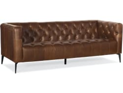 Nicolla - Stationary Sofa - Dark Brown
