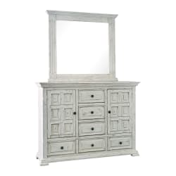 Olivia - Dresser & Mirror Set - White