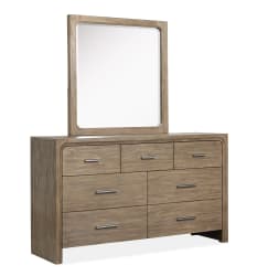 Westbourne - Dresser With Portrait Mirror - Dark Umber