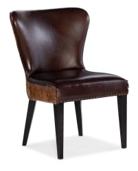 CC - Kale Accent Chair With Dark Brindle HOH - Dark Brown