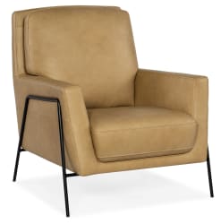 Amette - Metal Frame Club Chair - Light Brown