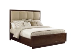 Laurel Canyon - Casa Del Mar Upholstered Bed 6/0 California King - Dark Brown