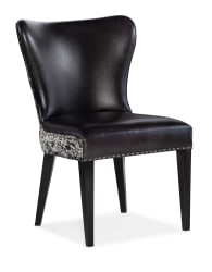 CC - Kale Accent Chair With Salt & Pepper HOH - Black