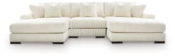 Lindyn - 3-Piece Sectional With Double Chaise - Ivory