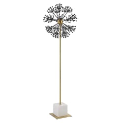 Dandelion - 54" Sculpture - Black / Brass