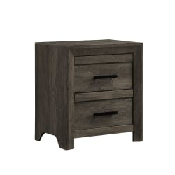 Eleanor - 2-Drawer Nightstand - Mocha Gray