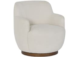 Chloe - Swivel Chair - White