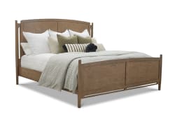 Verona - King Panel Bed - Light Brown