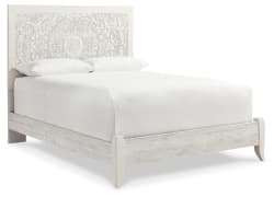 Paxberry - Queen Panel Bed - Whitewash