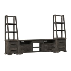 Park Ridge - 3 Piece Entertainment Unit With 82'' TV Console - Charcoal