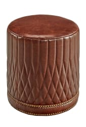 Paris Flea - Ottoman - Dark Brown