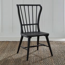 River Place - Windsor Back Side Chair - Riverstone White & Tobacco