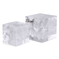 Cube Risers - Sculptures (Set of 2) - Manmade Quartz