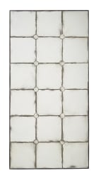 Aces - Small Rectangular Mirror - Pearl Silver