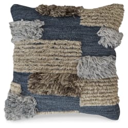Gibbend - Pillow - Blue / Gray / White