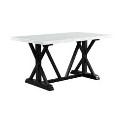 Tuscany - 70" Marble Counter Height Dining Table - White