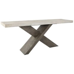 Durant - Console Table - Distressed Gray/Antique White