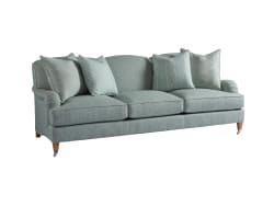 Barclay Butera Upholstery - Sydney Sofa With Pewter Casters - Light Blue