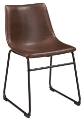 Centiar - Brown / Black - Dining UPH Side Chair (Set of 2)