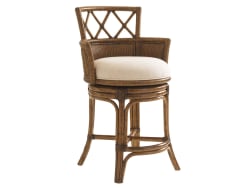 Bali Hai - Kamala Bay Swivel Counter Stool - Dark Brown