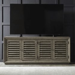 Aspen Sky - 78" TV Console - Weathered Saddle Brown