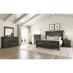 Park Ridge - Queen Panel 3 Piece Bedroom Set - Charcoal